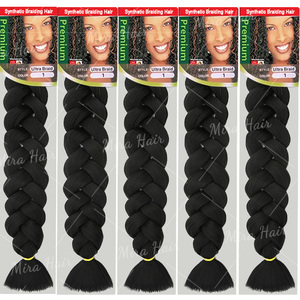 Dropshipping Ultra morbido sintetico 82 pollici 165g trecce Jumbo per capelli ExtensionsHigh qualità africana diritta Pre-stirata - Product Image 6