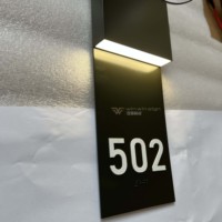 Exquisitas Letras Braille Luminosas de Acero Inoxidable 304 con Pintura Negra para Señalización de Hoteles, Uso en Interiores, Resistentes al Agua y Ecológicas