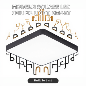 Modern Indoor Square Shape 30W LED <b>Ceiling</b> <b>Light</b> with Switch Control Acrylic Cover for Living Room - Product Image 2