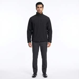 Chaqueta Softshell Impermeable con Cremallera de Lona para Hombre y Mujer, Ropa Deportiva para Senderismo al Aire Libre, Cuello Alto con Logotipo Personalizado, OEM - Product Image 1