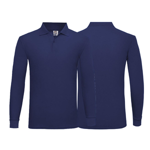 Polo con Logo personalizzato uomo donna 100% poliestere maniche lunghe taglia alta qualità collo Unisex estivo a <span class=keywords><strong>basso</strong></span> prezzo - Product Image 2