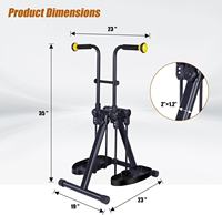 Bicicleta de Ejercicio Plegable Antideslizante para Personas Mayores con Ventosas Amortiguadoras, Pedalador para Terapia Física Sentado, Ejercicios de Brazos y Piernas