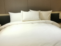 Ensemble de housse de couette brodée fournisseur de draps de lit d'hôtel