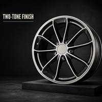 Jantes en alliage forgé PWC Gunmetal à cinq branches, OEM ODM, vente en gros pour ateliers de tuning et distributeurs