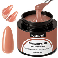 KODIES GEL Gel de Construction Nude pour Extension et Sculpture, 30g, Gel Dur à Faible Chaleur, Fournitures pour Ongles, Logo Personnalisé OEM, Gellak de Construction pour Manucure
