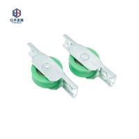 Rouleau de porte à poulie unique au design moderne pour patio coulissant Chili Roue en nylon à rainure en V Rouleau en silicone pour l'Amérique du Sud
