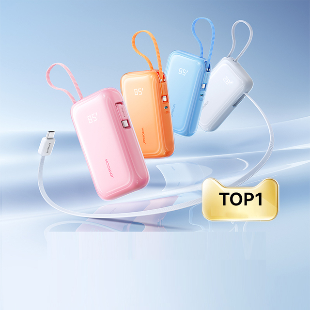 JOYROOM Built in 2 Cable Portable Fast Charging 35W 10000mah Power Bank