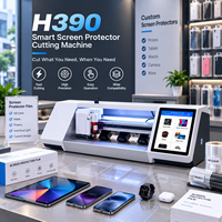 Machine de découpe de films H310 Pro H390 Pro pour magasins de téléphonie avec caméra intégrée, lecture de codes QR, système Android et visualisation des données en temps réel