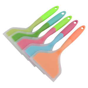 <b>Silicone</b> Kitchen Ware Cooking Utensils Spatula Beef Meat Egg Kitchen Scraper Wide Pizza <b>Tools</b> Non-stick Shovel - Product Image 1
