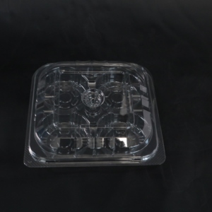 Conteneur en plastique transparent pour tartelettes aux œufs, emballage en blister pour desserts - Product Image 2