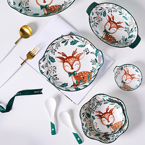 Juego <span class=keywords><strong>de</strong></span> vajilla <span class=keywords><strong>de</strong></span> porcelana con diseño <span class=keywords><strong>de</strong></span> ciervo en el bosque, vajilla creativa <span class=keywords><strong>de</strong></span> animales <span class=keywords><strong>de</strong></span> dibujos animados, <span class=keywords><strong>diferentes</strong></span> <span class=keywords><strong>tipos</strong></span>, venta al por mayor <span class=keywords><strong>de</strong></span> la fábrica <span class=keywords><strong>de</strong></span> cerámica chaozhou - Product Image 2