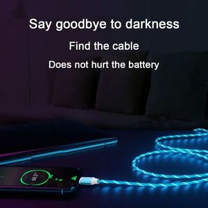 Colorful Light USB <b>C</b> <b>Cable</b> Led Light Visible Glowing Fast <b>Charging</b> <b>Type</b> <b>c</b> Flow Glowing Streamer Data <b>Cable</b> for Samsung - Product Image 5