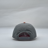 Casquettes de sport pour hommes, Vintage, personnalisé, 7 panneaux, Patch en Silicone, Logo, maille Laser, percé à bord plat, en