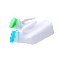 Pot de nuit lumineux épaissi grande capacité pour homme avec couvercle, bouteille à uriner pour adulte à large ouverture en blanc/bleu/vert