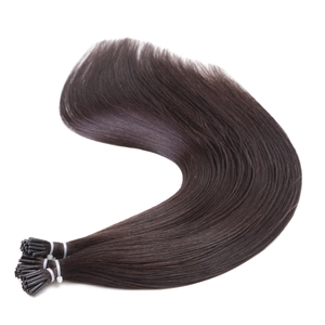 Extensions de cheveux naturels professionnels à pointe nano, double épaisseur, fusion de kératine, cuticules alignées, 100 % cheveux humains bruts Remy I-Tip - Product Image 5