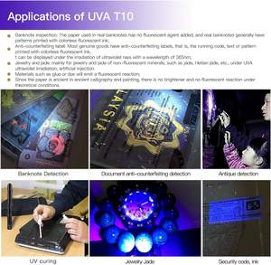 TANK007 UVE2 EDC 365nm UV Flash Light Penlight Antorcha <span class=keywords><strong>ultravioleta</strong></span> portátil Blacklight Pet Detección de manchas de orina Pen Light - Product Image 6