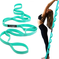 Entrenamiento de rehabilitación Pilates resistencia banda elástica 10 anillos estiramiento multifuncional Fitness banda elástica
