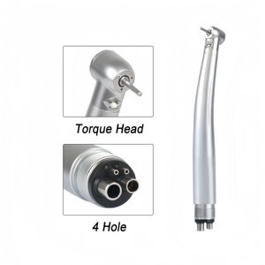 Draagbare LED-tandheelkundige handstuk met koppel, 3-weg spray & drukknop, keramische turbine, hoge snelheid E-generator voor tandheelkunde - Product Image 2