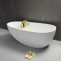 Bañera de Hidromasaje Independiente de Acrílico Blanco de Lujo con Diseño Ergonómico Twowinco, Color Personalizado, para Hotel
