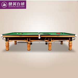 Rail en caoutchouc en acier et bois massif américain de luxe pour l'extérieur Coussin en laine verte pleine grandeur Table de billard <span class=keywords><strong>Riley</strong></span> - Product Image 4