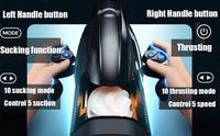 LOVE Sex shop pour adultes : Masturbateur masculin électrique rétractable automatique chauffant, type 'airplane cup', pour stimulation orale