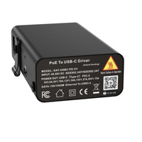 Convertisseur Poe 23w mural affleurant Poe vers USB-C Gigabit pour tablette avec alimentation et données