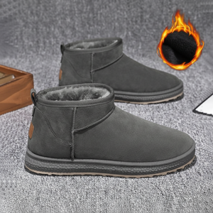 Stivali corti da uomo con suola spessa in pelliccia invernale a 3 colori ZG-UGK40 stivali da neve - Product Image 1