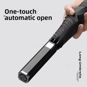 Paraguas de Golf Semiautomático de Lujo de Alta Densidad 280T con Revestimiento Negro, Doble Extra Grande de 125 cm, Resistente a los Rayos UV, 8 Varillas |   Fiesta - Product Image 3
