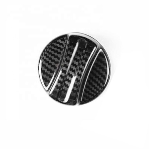 Véritable Fiber De Carbone Voiture Gaz Carburant Réservoir Couverture M logo Protection Autocollant pour BMW F30 F80 F82 F87 M2 M4 M5 - Product Image 1