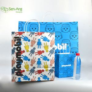 SenAng03-Bolsa De Papel De grado alimenticio verde, 50 bolsas De Papel De pie, color marrón, venta al por mayor - Product Image 2