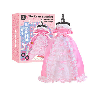 Set <span class=keywords><strong>di</strong></span> abbigliamento per bambole in tessuto da 30cm completo Kit <span class=keywords><strong>di</strong></span> design con taglio senza bisogno <span class=keywords><strong>di</strong></span> giocattoli sensoriali Montessori per ragazze regalo perfetto - Product Image 3