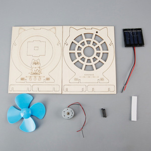 Kit de bricolage OKYN-G6795 : Ventilateur en bois à énergie solaire, expérience scientifique éducative, activité STEM, jouet - Product Image 2