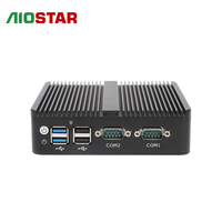 AlderLake-N N100/N95/N97 CPU tanpa kipas PC Mini industri Windows 10 & Linux komputer tertanam