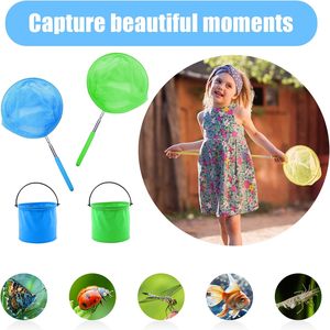 Filets <span class=keywords><strong>attrape</strong></span>-insectes pour enfants, <span class=keywords><strong>filet</strong></span> de pêche télescopique pour enfants pour attraper des insectes, activités de jardin en plein air - Product Image 2