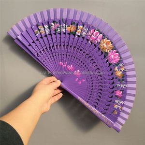 Abanicos de Mano Españoles de Madera de Color Sólido al por Mayor para Eventos - Product Image 4