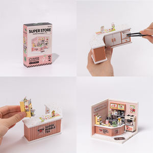 Robotime Rolife Puzzle 3D en plastique DW006 <span class=keywords><strong>Kit</strong></span> de <span class=keywords><strong>maison</strong></span> de poupée miniature en bois fait à la main avec lumière - Product Image 2