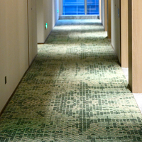 Tapis décoratif moderne pour lieux commerciaux, motif personnalisé, antidérapant, résistant à l'usure, en nylon imprimé, tapis mur à mur