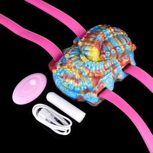 Vibrador de Silicona de Fantasía con Correa para Estimulación del Punto G, Juguete Sexual para Adultos - Product Image 1
