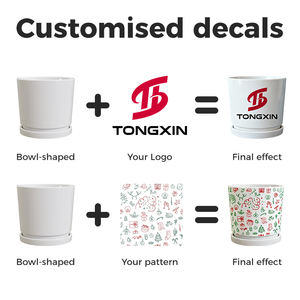 <span class=keywords><strong>Pot</strong></span> de fleurs suspendu OEM avec support en fer, décoratif pour la maison, en forme de polygone, pour fleurs blanches - Product Image 3