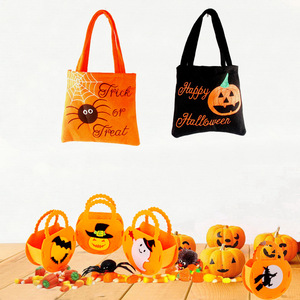 DAMAI Halloween Basket Halloween Candy Totes Bags Cute Handbag Basket Buckets Trick or Treat Bags for Halloween Home - Product Image 4