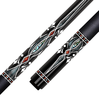 DZ-TZ-SS1 Harga Pabrik Tongkat Biliar Profesional Serat Karbon Defleksi Rendah Ujung 12.4mm dengan Logo Kustom