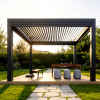 Pergola autoportante extérieure en alliage d'aluminium, écologique et durable, design moderne, pour balcon et jardinage, fabrication OEM et ODM sur mesure