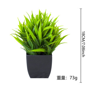 Plantes vertes artificielles <span class=keywords><strong>en</strong></span> plastique, feuilles d'<span class=keywords><strong>eucalyptus</strong></span> <span class=keywords><strong>en</strong></span> <span class=keywords><strong>pot</strong></span>, petit <span class=keywords><strong>mini</strong></span> bonsaï, plante de bureau avec <span class=keywords><strong>pot</strong></span> pour décoration intérieure - Product Image 2