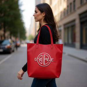 Bolso Tote de Cuero Genuino Fana Lorena, Gran Capacidad, con Logotipo Impreso, para Uso Diario de Mujeres - Product Image 2