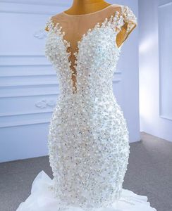 New Arrival Luxury Modern Mermaid Wedding Dress for Women Beaded with Embroidered Lace Ruffles Decorations - Product Image 2