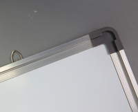 Tableau blanc effaçable à sec en acier laqué magnétique avec cadre en aluminium, taille personnalisable, fixation murale, logo personnalisé accepté AW01