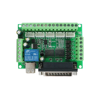 Placa de Interfaz de Controlador de Movimiento CNC Mach3 USB de 5 Ejes, 12/24V, Puerto DB25 para Control de Máquinas de Fresado y Grabado CNC