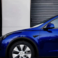 Película de Vinilo para Coche en Metal Líquido PET Azul Oscuro, Calcomanía Autocurable de PVC para Auto con Tecnología de Liberación de Aire, Decoración y Cambio de Color para Vehículos