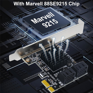 <span class=keywords><strong>PCI</strong></span> <span class=keywords><strong>Express</strong></span> X1 đến 4 cổng nối tiếp ATA SATA <span class=keywords><strong>3.0</strong></span> máy chủ thẻ điều khiển 88se9215 PC 6Gbps 4 cổng <span class=keywords><strong>PCI</strong></span>-E để SATA III Thẻ mở rộng - Product Image 5