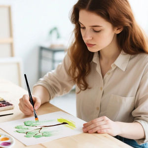 Ensemble de pinceaux professionnels en Nylon pour cheveux Grainer Brosse à peinture personnalisée Brosses à peigne plat pour peinture à texture unique - Product Image 5